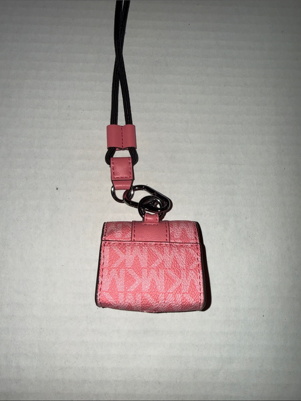 Michael Kors Pink Logo Lanyard Card Case - Picture 4 of 5